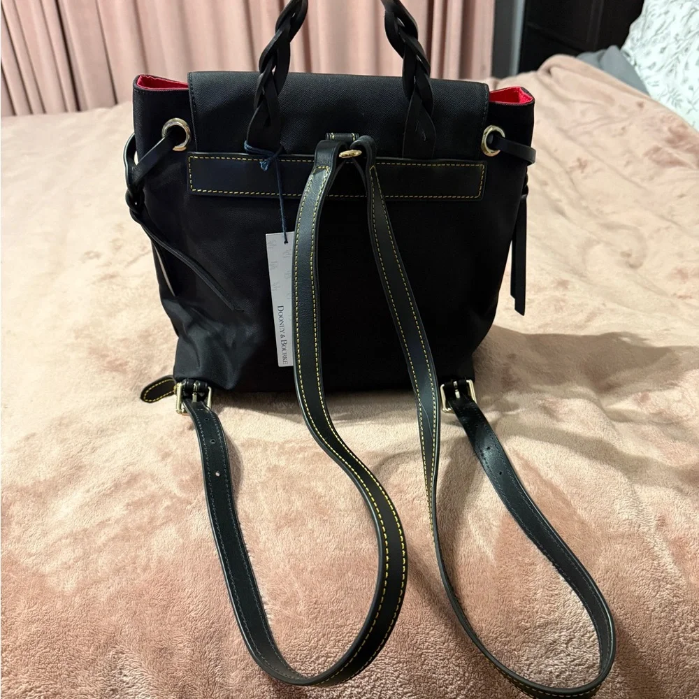 Dooney & Bourke Nylon Flap Backpack Black